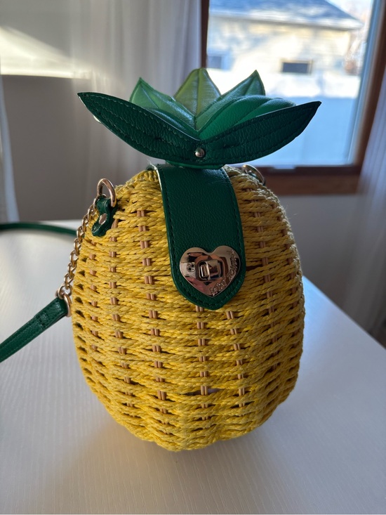 Betsey Johnson Handbags - Green & Yellow Pineapple Crossbody Bag - Betsy Johnson Novelty Women Bag